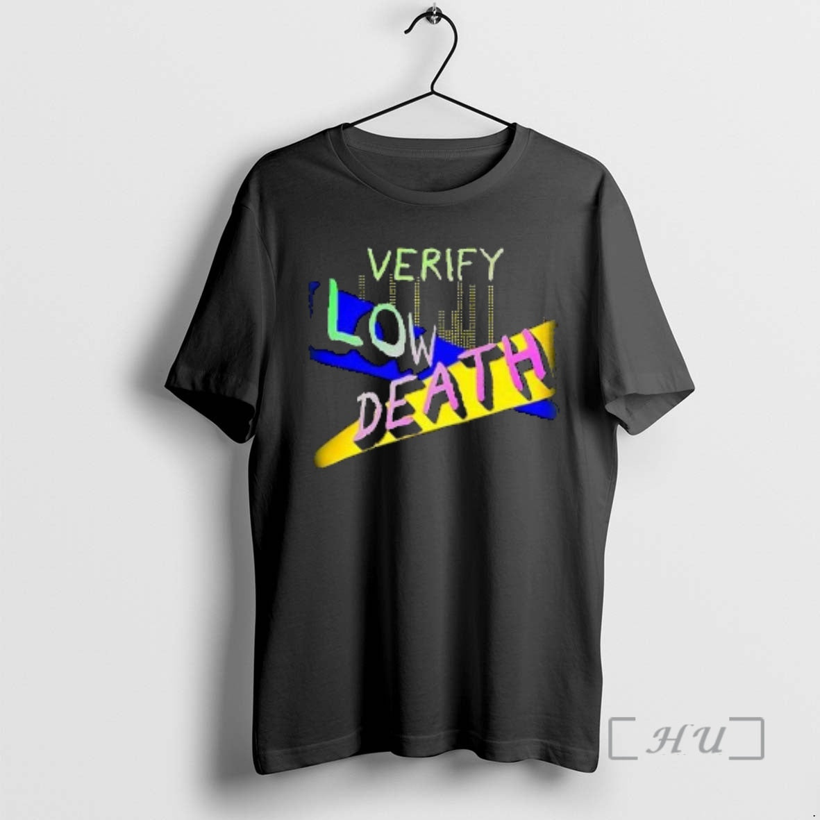 Officials Verify Low Death Melody Retro Circle Black - Adult & Kids T-Shirts, Sweatshirts & Hoodies apparel design preview 1