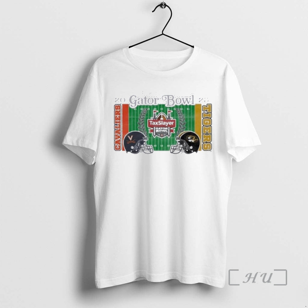 Officials Virginia Vs Mizzou 2025 Gator Bowl Vintage - Adult & Kids T-Shirts, Sweatshirts & Hoodies apparel design preview 1