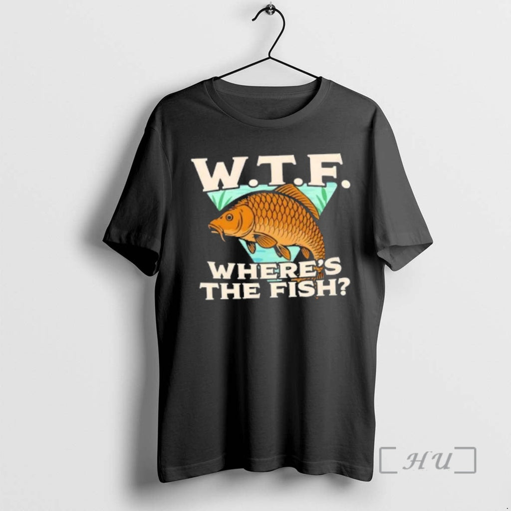 Officials Wtf Wheres The Fish Fishing - Adult & Kids T-Shirts, Sweatshirts & Hoodies apparel design preview 1