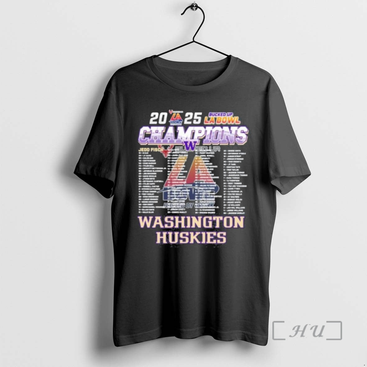 Officials Washington Huskies 2025 Bucked Up La Bowl - Adult & Kids T-Shirts, Sweatshirts & Hoodies apparel design preview 1
