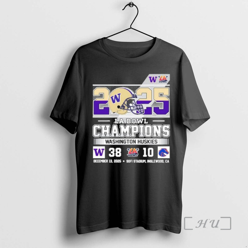 Officials Washington Huskies 2025 La Bowl Champions - Adult & Kids T-Shirts, Sweatshirts & Hoodies apparel design preview 1