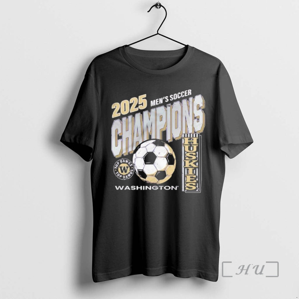 Officials Washington Huskies 2025 Mens Soccer - Adult & Kids T-Shirts, Sweatshirts & Hoodies apparel design preview 1