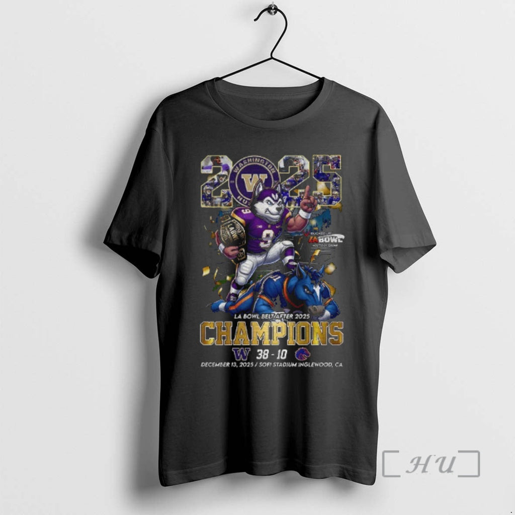 Officials Washington Huskies Beat Boise State Broncos - Adult & Kids T-Shirts, Sweatshirts & Hoodies apparel design preview 1