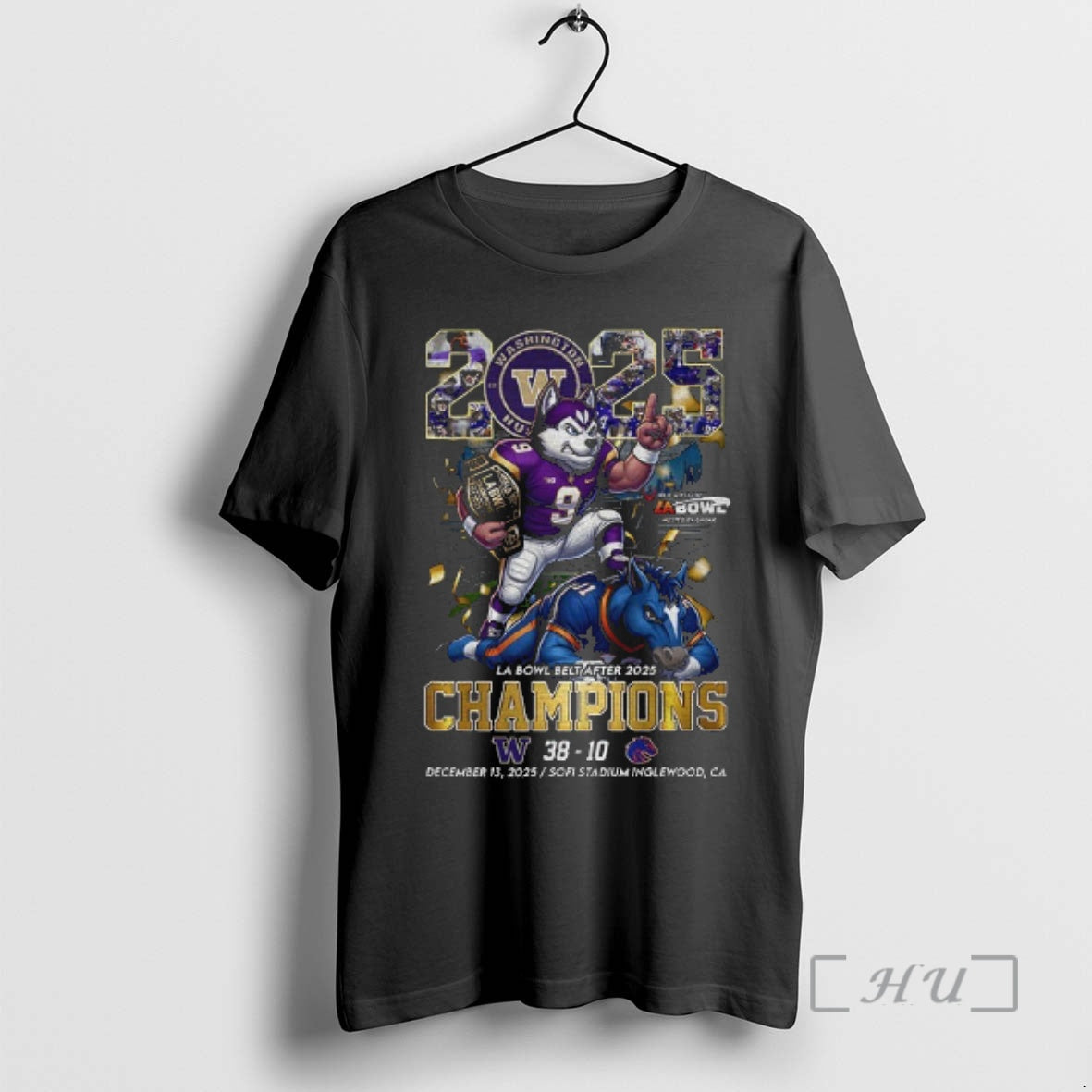 Officials Washington Huskies Vs Boise State Broncos - Adult & Kids T-Shirts, Sweatshirts & Hoodies apparel design preview 1