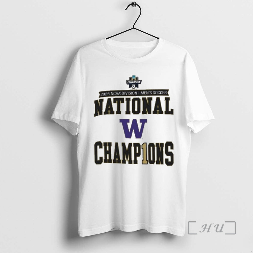 Officials Washington Mens Soccer 2025 Ncaa National - Adult & Kids T-Shirts, Sweatshirts & Hoodies apparel design preview 1