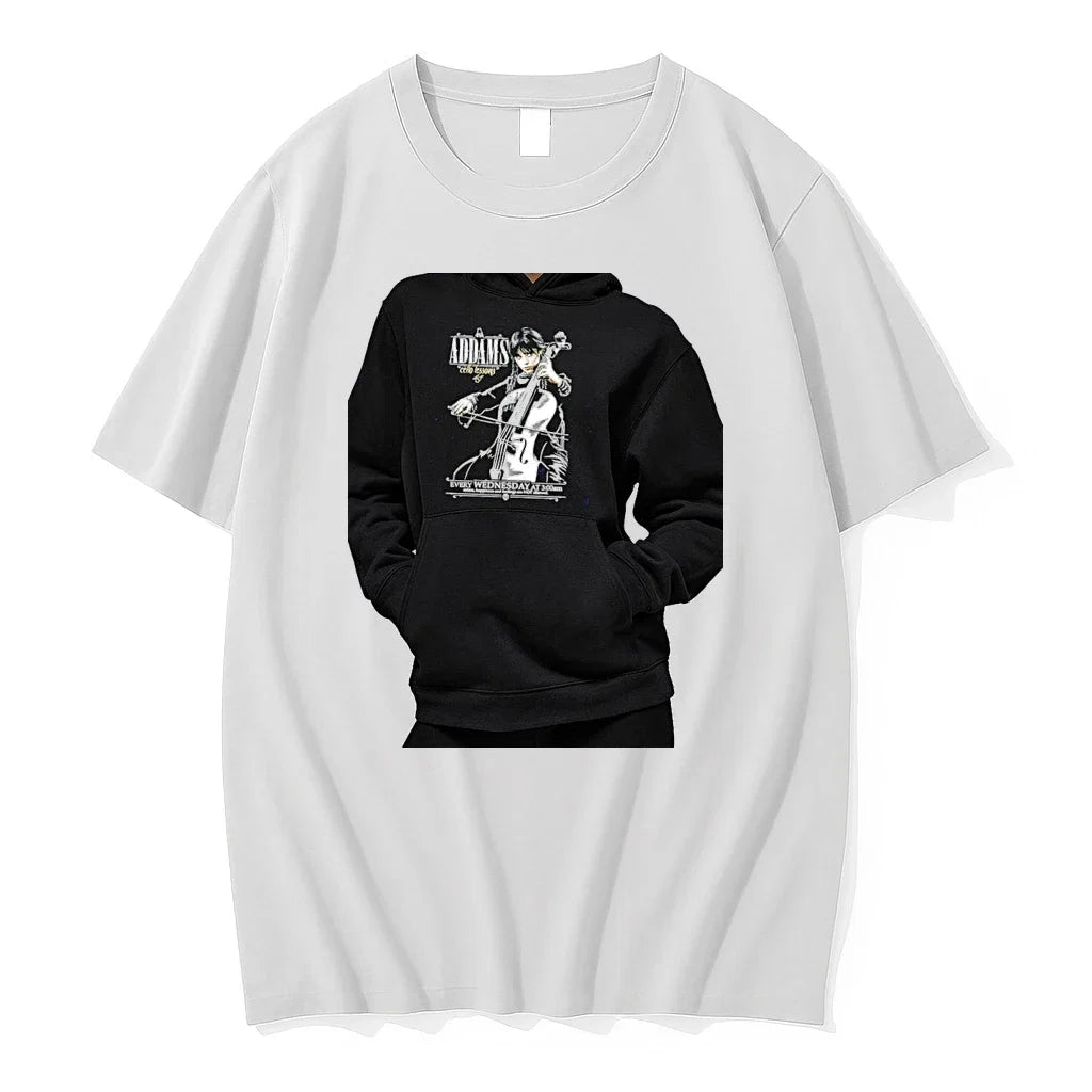 Officials Wednesday Addams Family Cello Lessons Every - Adult & Kids T-Shirts, Sweatshirts & Hoodies apparel design preview 1