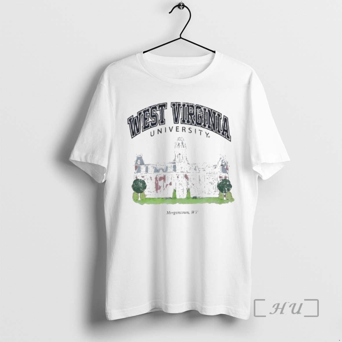 Officials West Virginia University In Woodburn Hall - Adult & Kids T-Shirts, Sweatshirts & Hoodies apparel design preview 1