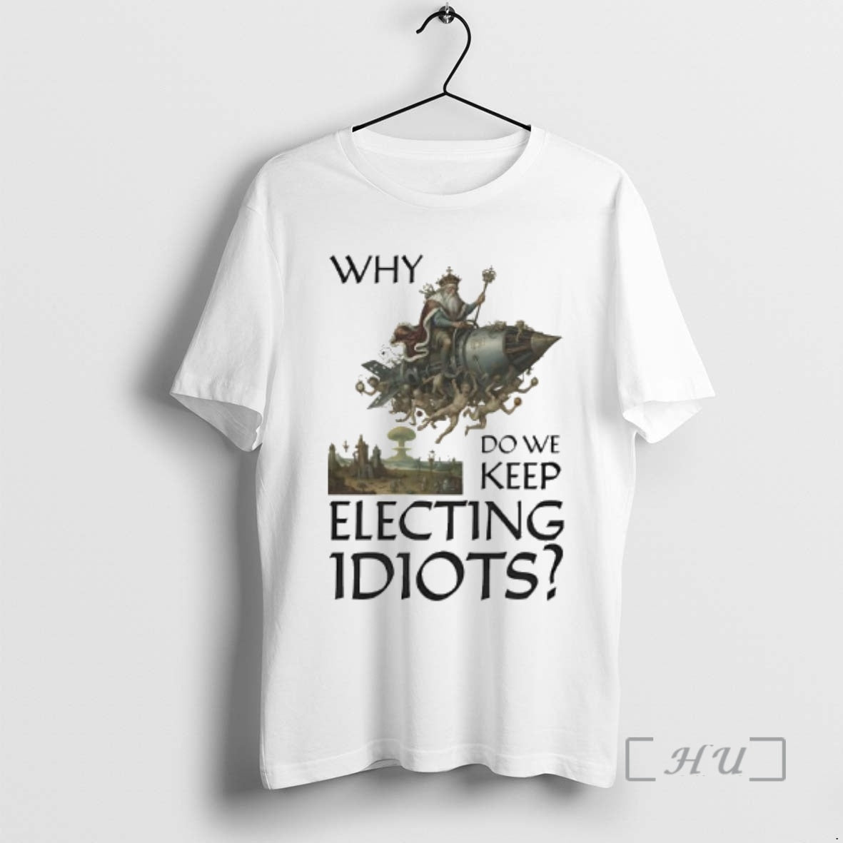 Officials Why Do We Keep Electing Idiot King Graphic - Adult & Kids T-Shirts, Sweatshirts & Hoodies apparel design preview 1