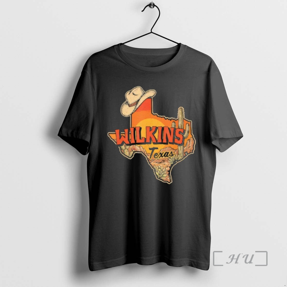 Officials Wilkins Texas Vintage Cowboy Hat Desert - Adult & Kids T-Shirts, Sweatshirts & Hoodies apparel design preview 1