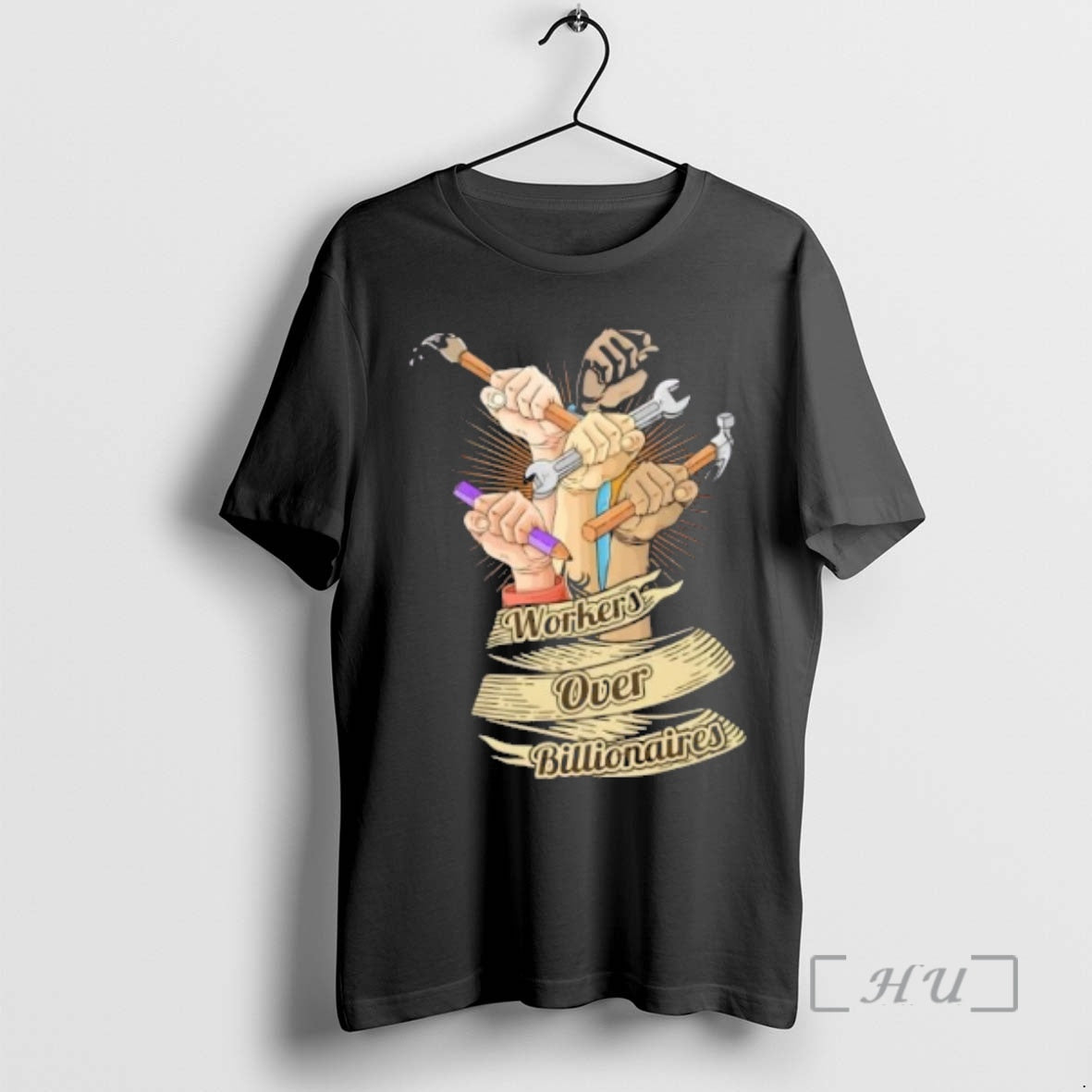 Officials Workers Over Billionaires Fists - Adult & Kids T-Shirts, Sweatshirts & Hoodies apparel design preview 1