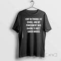Officials Xavier Woods Wearing I Got In Trouble At - Adult & Kids T-Shirts, Sweatshirts & Hoodies apparel design preview 1