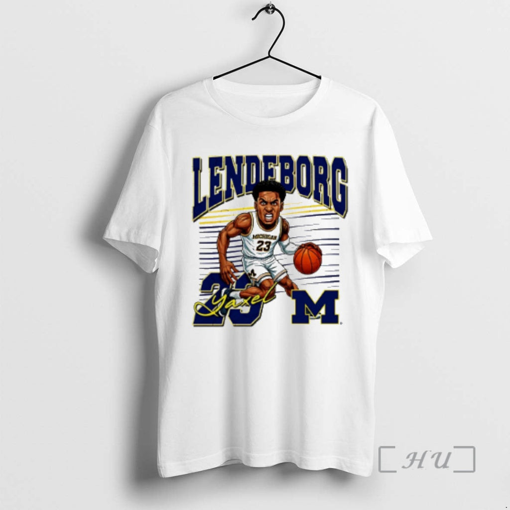 Officials Yaxel Lendeborg Michigan Basketball - Adult & Kids T-Shirts, Sweatshirts & Hoodies apparel design preview 1