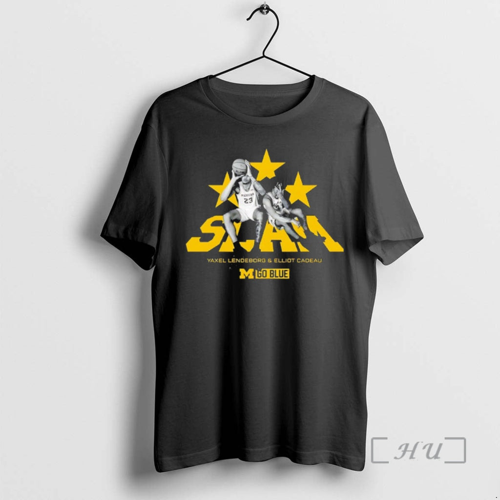 Officials Yaxel Lendeborg And Elliot Cadeau Go Blue - Adult & Kids T-Shirts, Sweatshirts & Hoodies apparel design preview 1