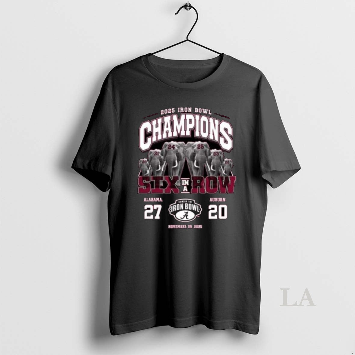 Original 2025 Iron Bowl Champions Game Day Six In A - Adult & Kids T-Shirts, Sweatshirts & Hoodies apparel design preview 1