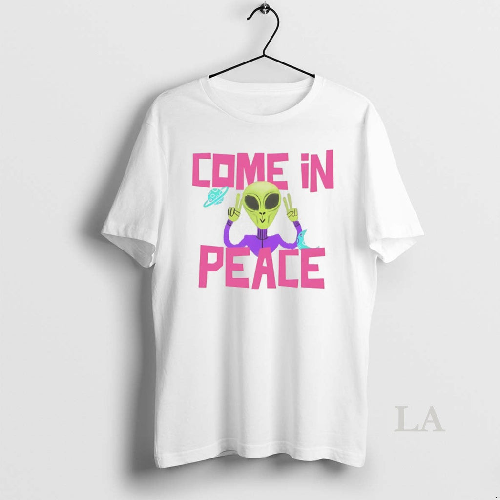 Original Alien Come In Peace - Adult & Kids T-Shirts, Sweatshirts & Hoodies apparel design preview 1