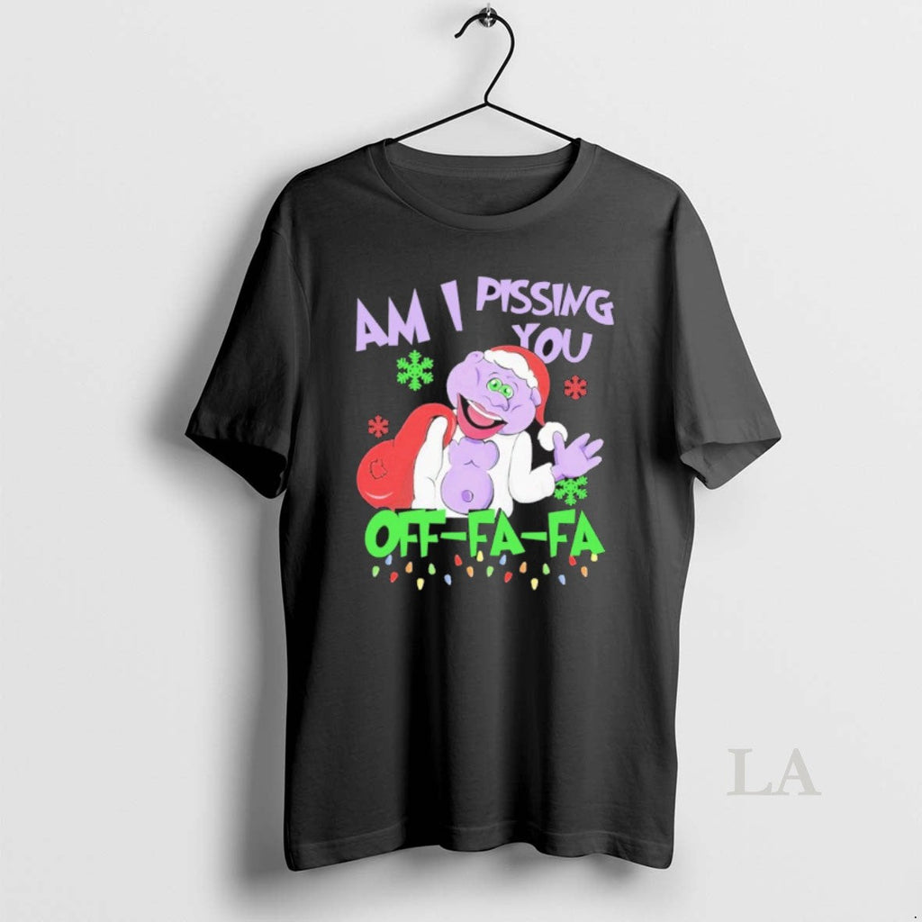 Original Am I Pissing You Off Fa Light Christmas - Adult & Kids T-Shirts, Sweatshirts & Hoodies apparel design preview 1