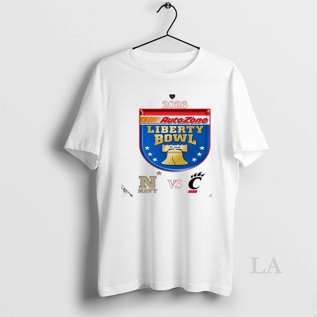 Original Autozone Liberty Bowl 2026 Navy Midshipmen - Adult & Kids T-Shirts, Sweatshirts & Hoodies apparel design preview 1