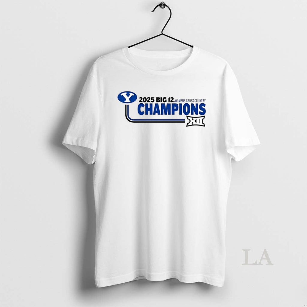Original Byu Cougars 2025 Big 12 Womens Cross Country - Adult & Kids T-Shirts, Sweatshirts & Hoodies apparel design preview 1