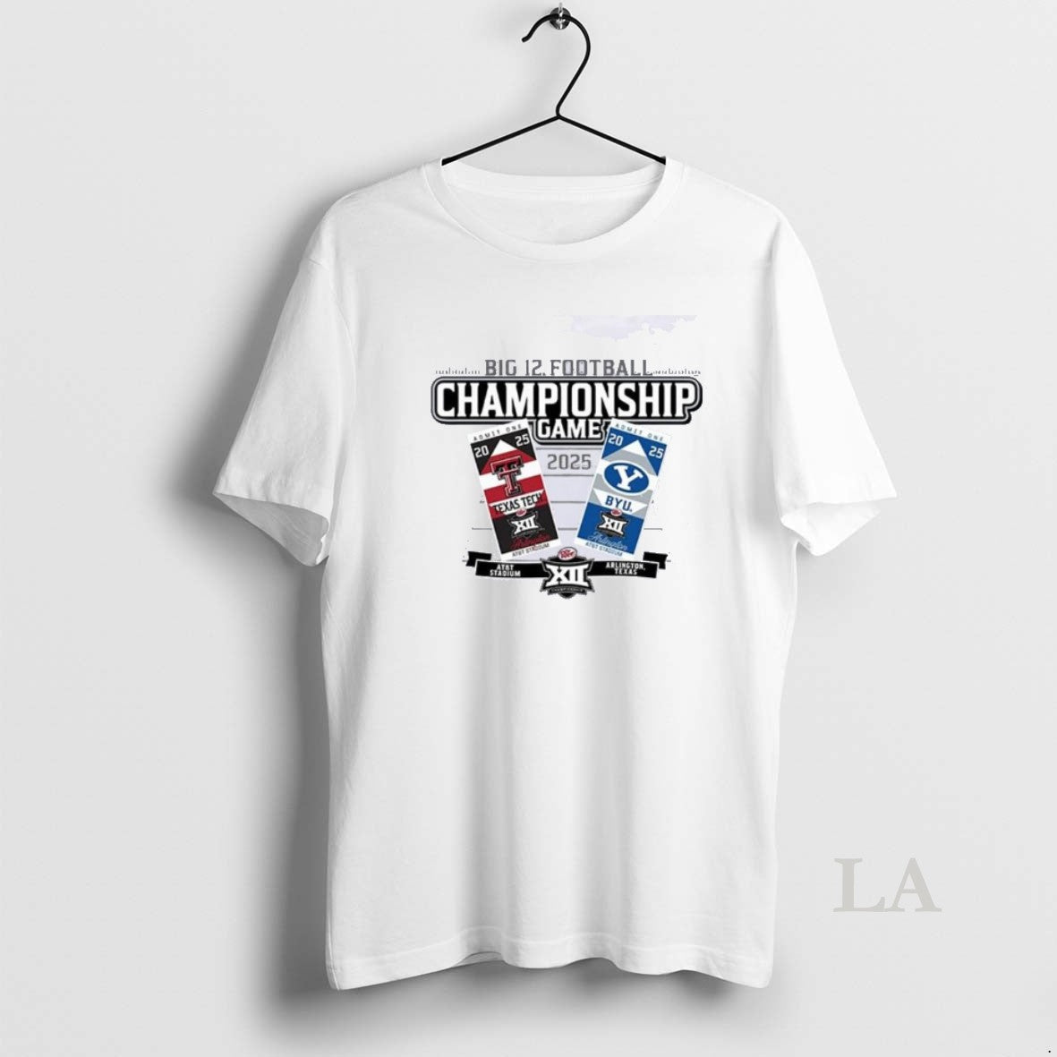 Original Byu Vs Texas Tech Football 2025 Big 12 - Adult & Kids T-Shirts, Sweatshirts & Hoodies apparel design preview 1