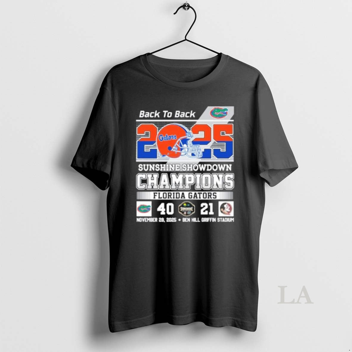 Original Back 2 2025 Florida Gators Sunshine Showdown - Adult & Kids T-Shirts, Sweatshirts & Hoodies apparel design preview 1