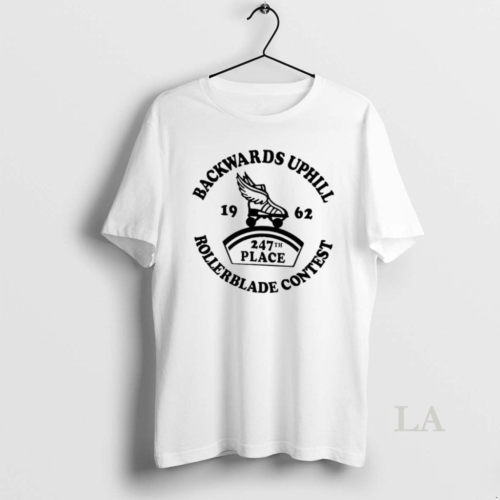 Original Backwards Uphill Rollerblade Contest - Adult & Kids T-Shirts, Sweatshirts & Hoodies apparel design preview 1