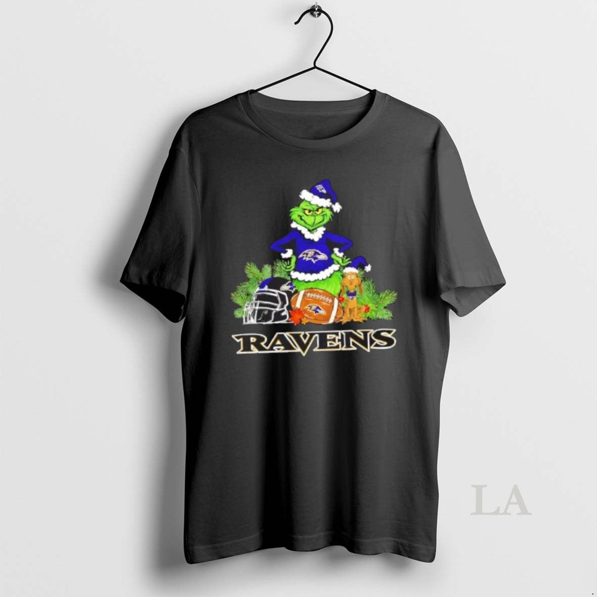 Original Baltimore Ravens Football X Grinch Merry - Adult & Kids T-Shirts, Sweatshirts & Hoodies apparel design preview 1