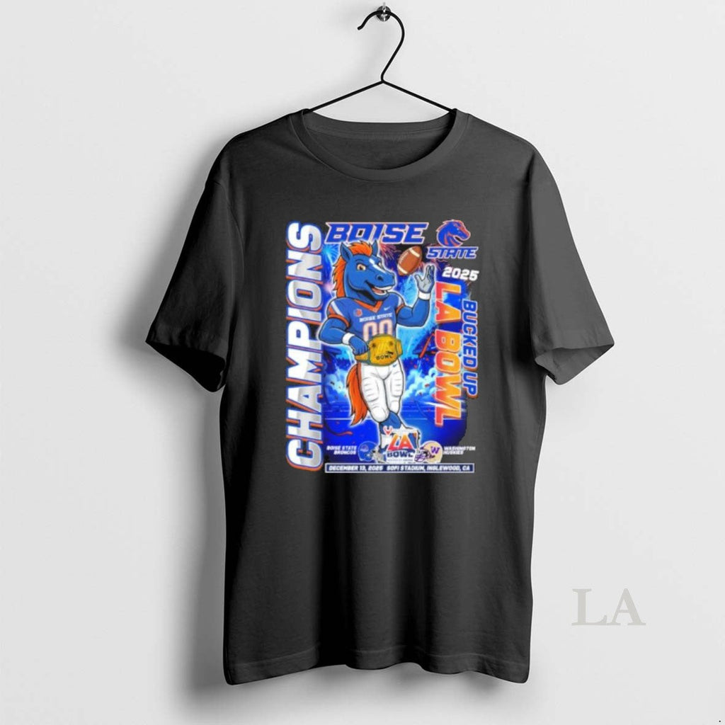 Original Boise State Broncos Mascot 2025 Bucked Up La - Adult & Kids T-Shirts, Sweatshirts & Hoodies apparel design preview 1