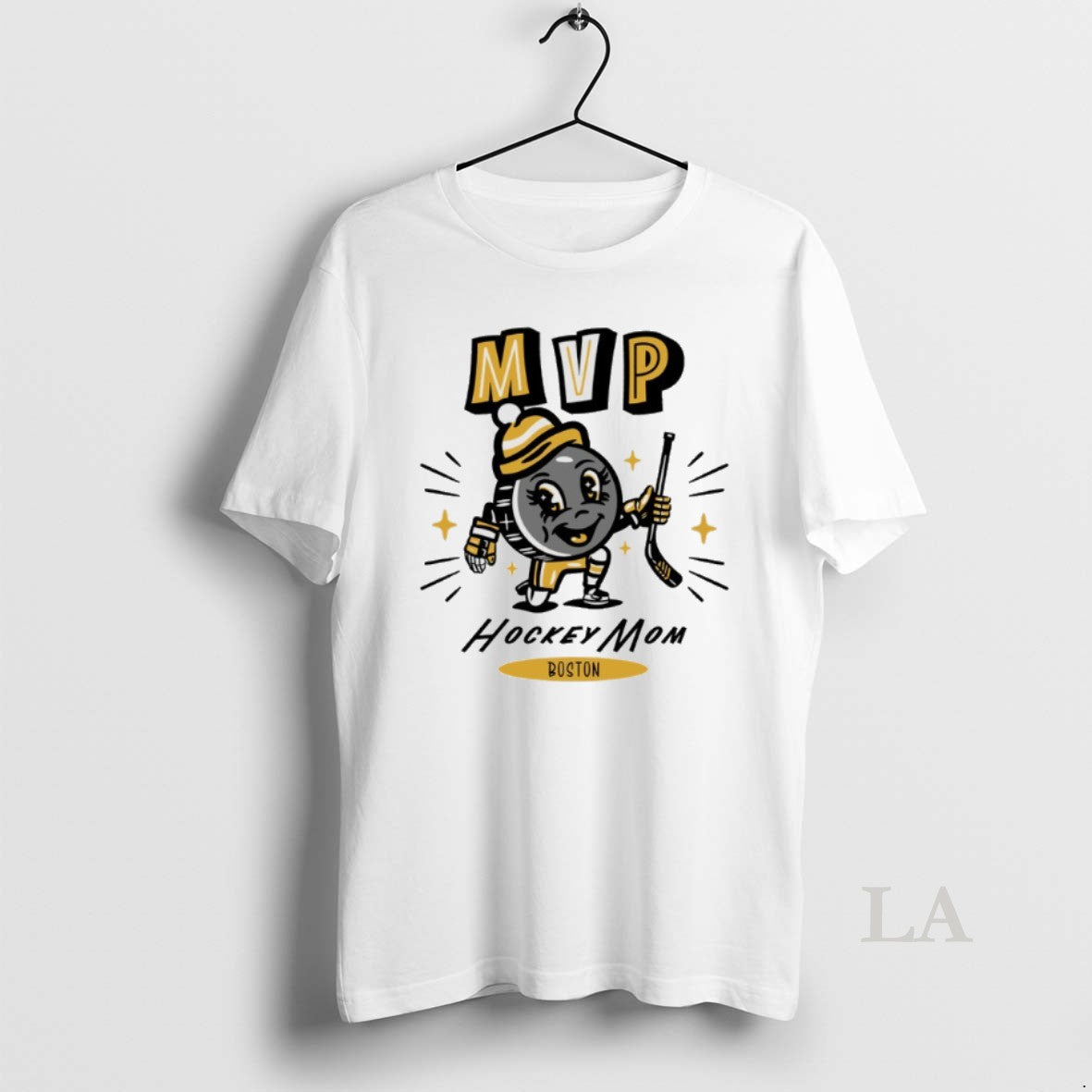 Original Boston Bruins 2025 Mvp Hockey Mom - Adult & Kids T-Shirts, Sweatshirts & Hoodies apparel design preview 1