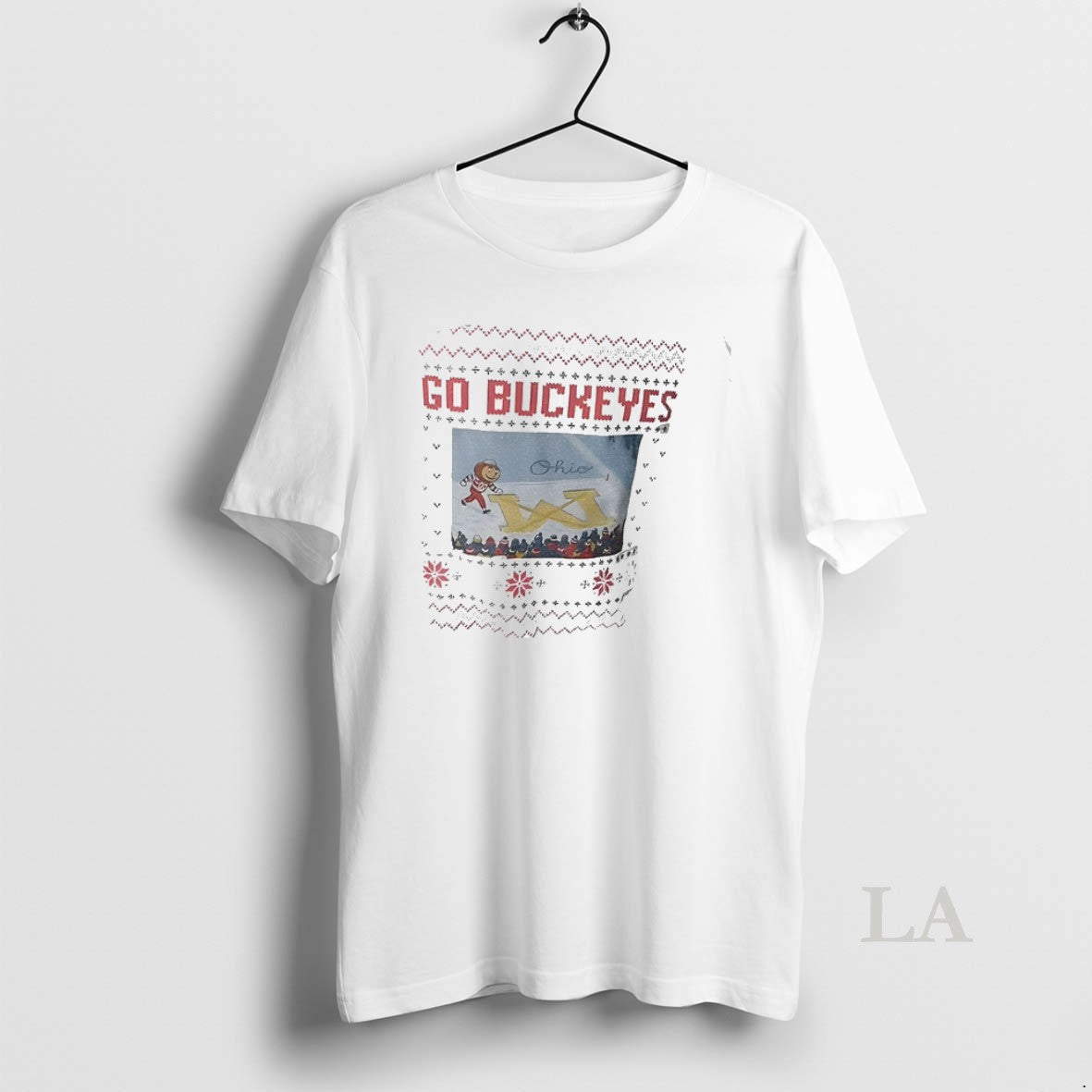 Original Brutus Buckeye Ohio Snow Crosses Out - Adult & Kids T-Shirts, Sweatshirts & Hoodies apparel design preview 1