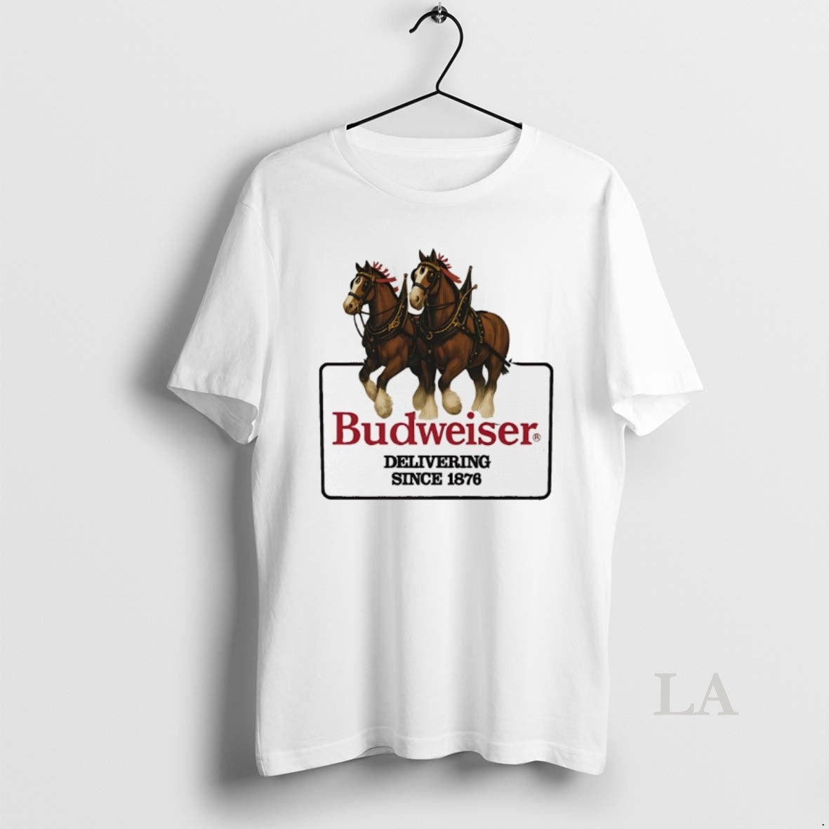 Original Budweiser Delivering Since 1878 - Adult & Kids T-Shirts, Sweatshirts & Hoodies apparel design preview 1