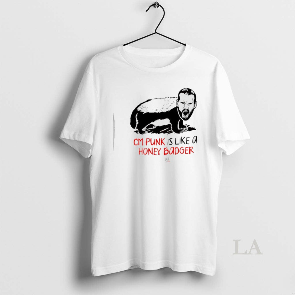 Original Cm Punk Is Like A Honey Badger - Adult & Kids T-Shirts, Sweatshirts & Hoodies apparel design preview 1