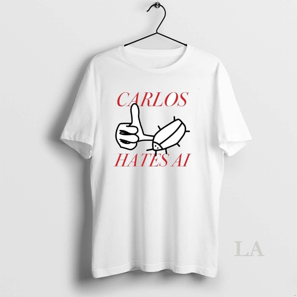 Original Carlos Hates Ai Circle - Adult & Kids T-Shirts, Sweatshirts & Hoodies apparel design preview 1