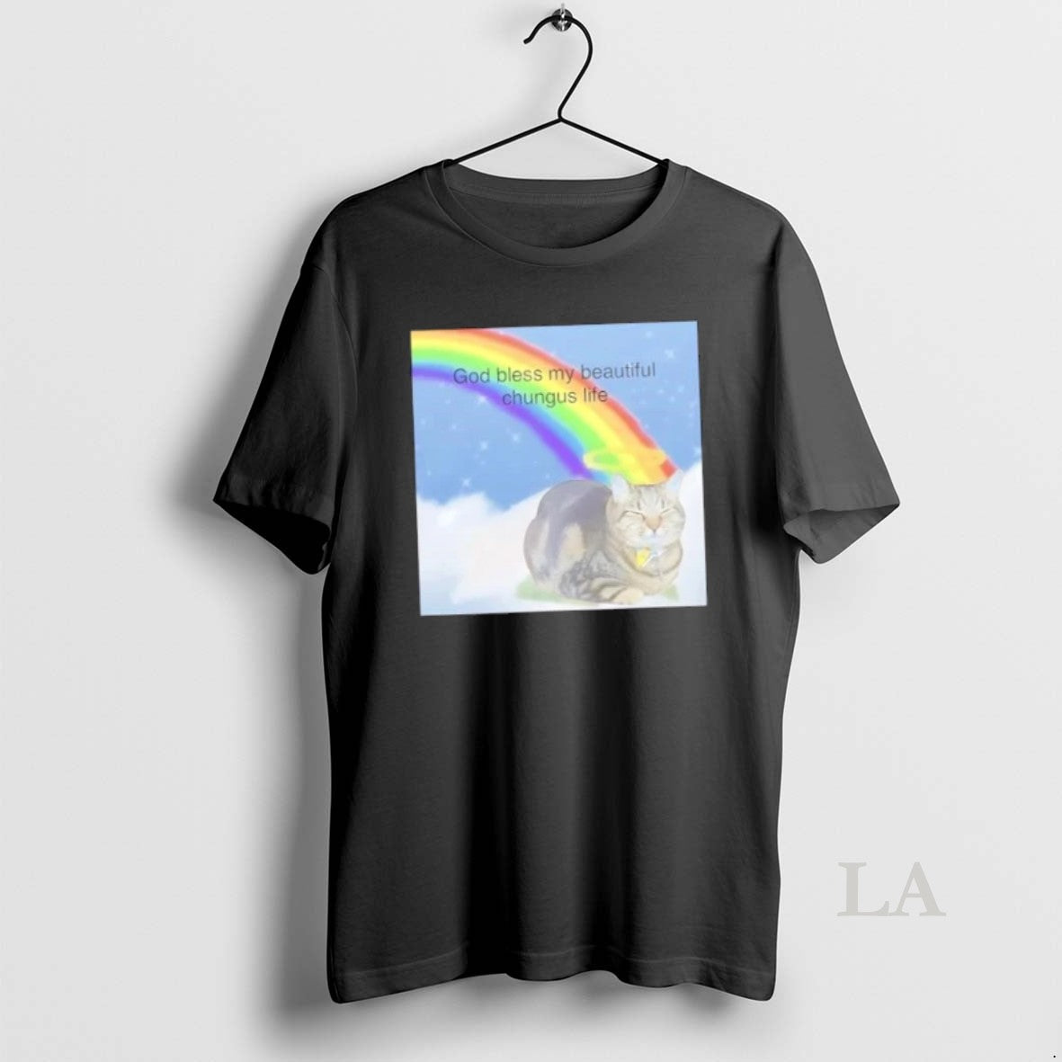 Original Cat God Bless My Big Chungus - Adult & Kids T-Shirts, Sweatshirts & Hoodies apparel design preview 1