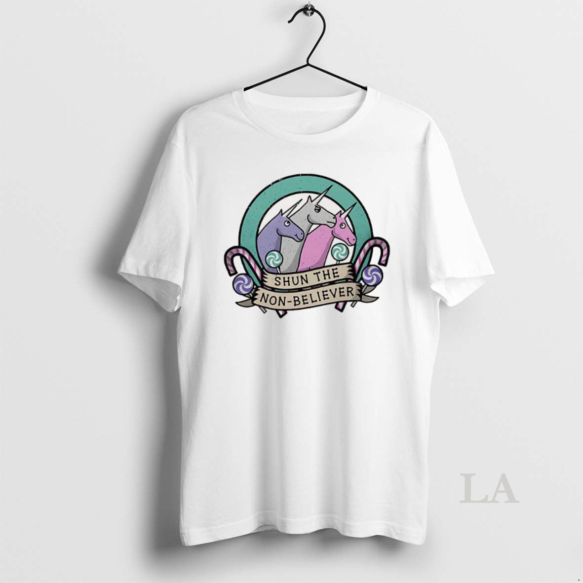 Original Charlie The Unicorn Shun Non Believer Candy - Adult & Kids T-Shirts, Sweatshirts & Hoodies apparel design preview 1