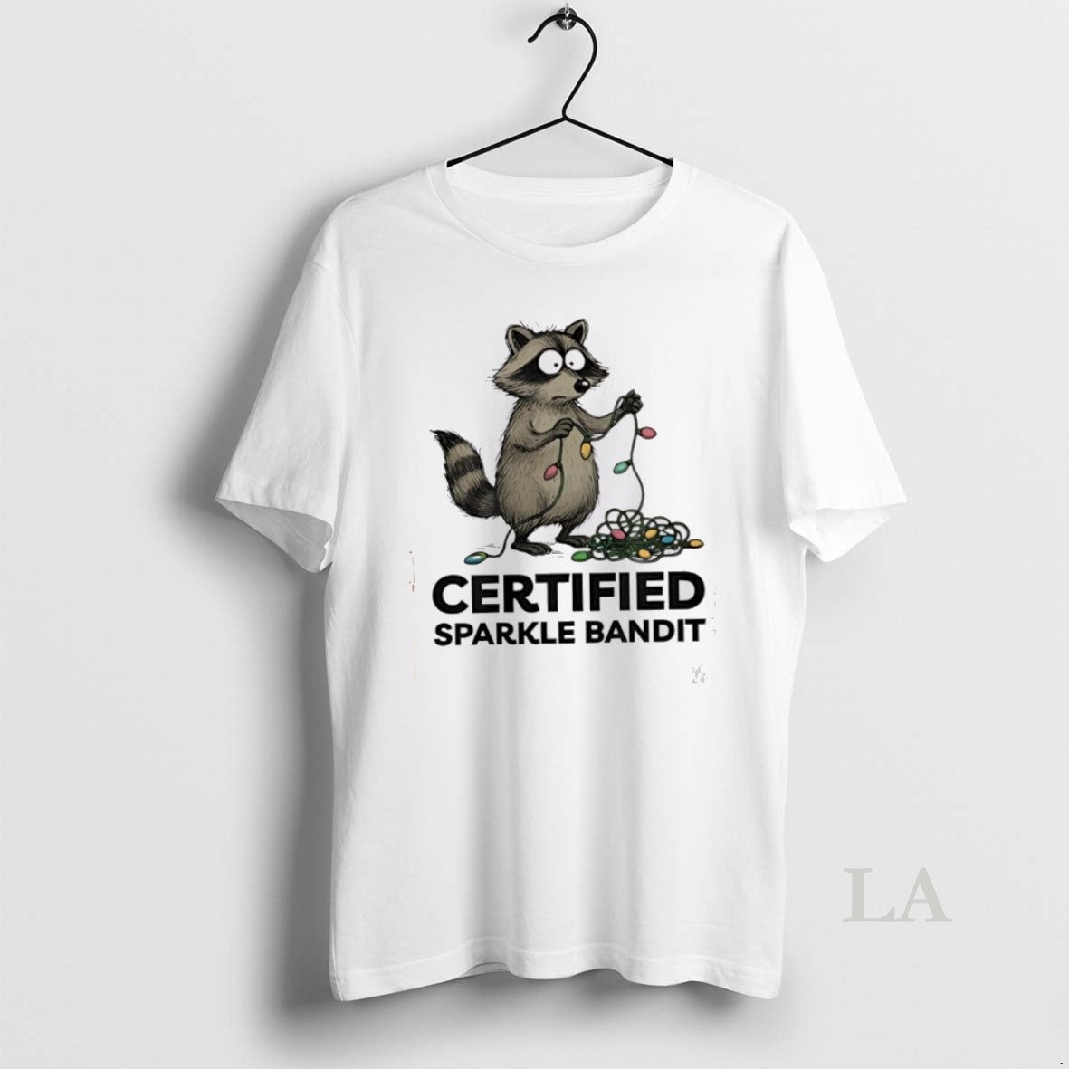 Original Christmas Raccoon Holiday Certified Sparkle - Adult & Kids T-Shirts, Sweatshirts & Hoodies apparel design preview 1