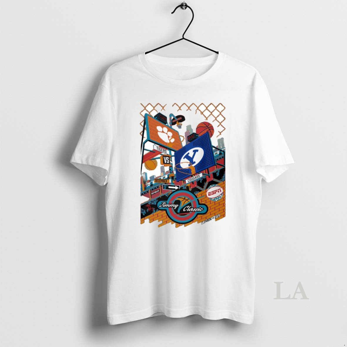 Original Clemson Tigers Vs Byu Cougars Jimmy Classic - Adult & Kids T-Shirts, Sweatshirts & Hoodies apparel design preview 1