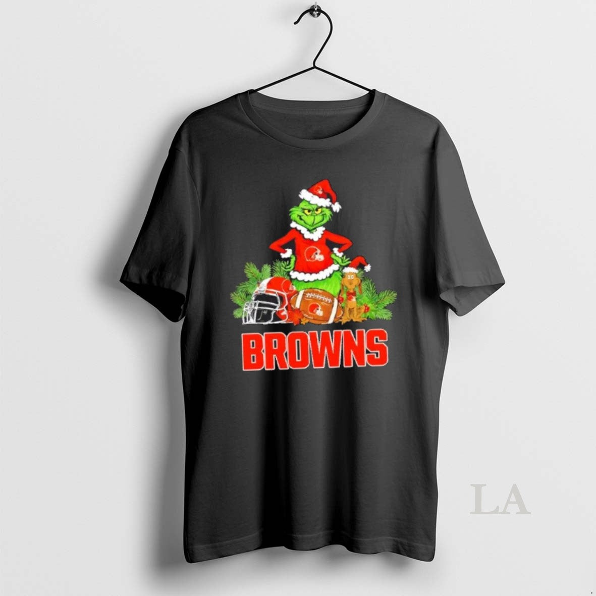 Original Cleveland Browns Football X Grinch Merry - Adult & Kids T-Shirts, Sweatshirts & Hoodies apparel design preview 1