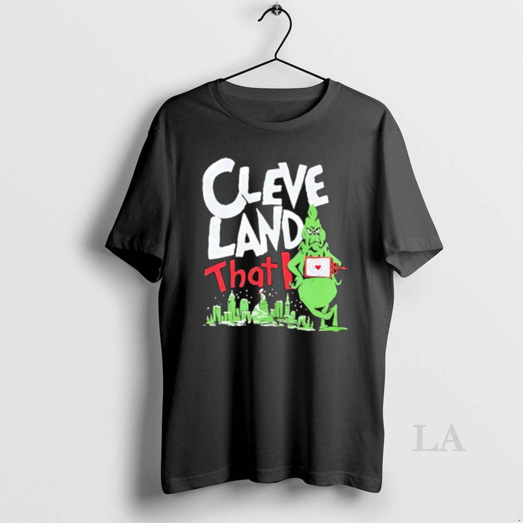 Original Cleveland That I Grinch - Adult & Kids T-Shirts, Sweatshirts & Hoodies apparel design preview 1