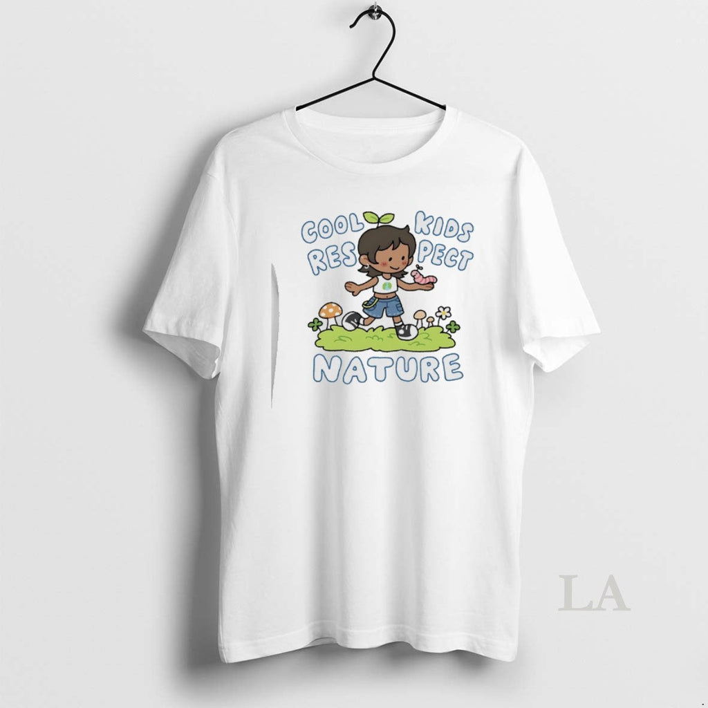 Original Cool Kids Respect Nature Cartoon - Adult & Kids T-Shirts, Sweatshirts & Hoodies apparel design preview 1
