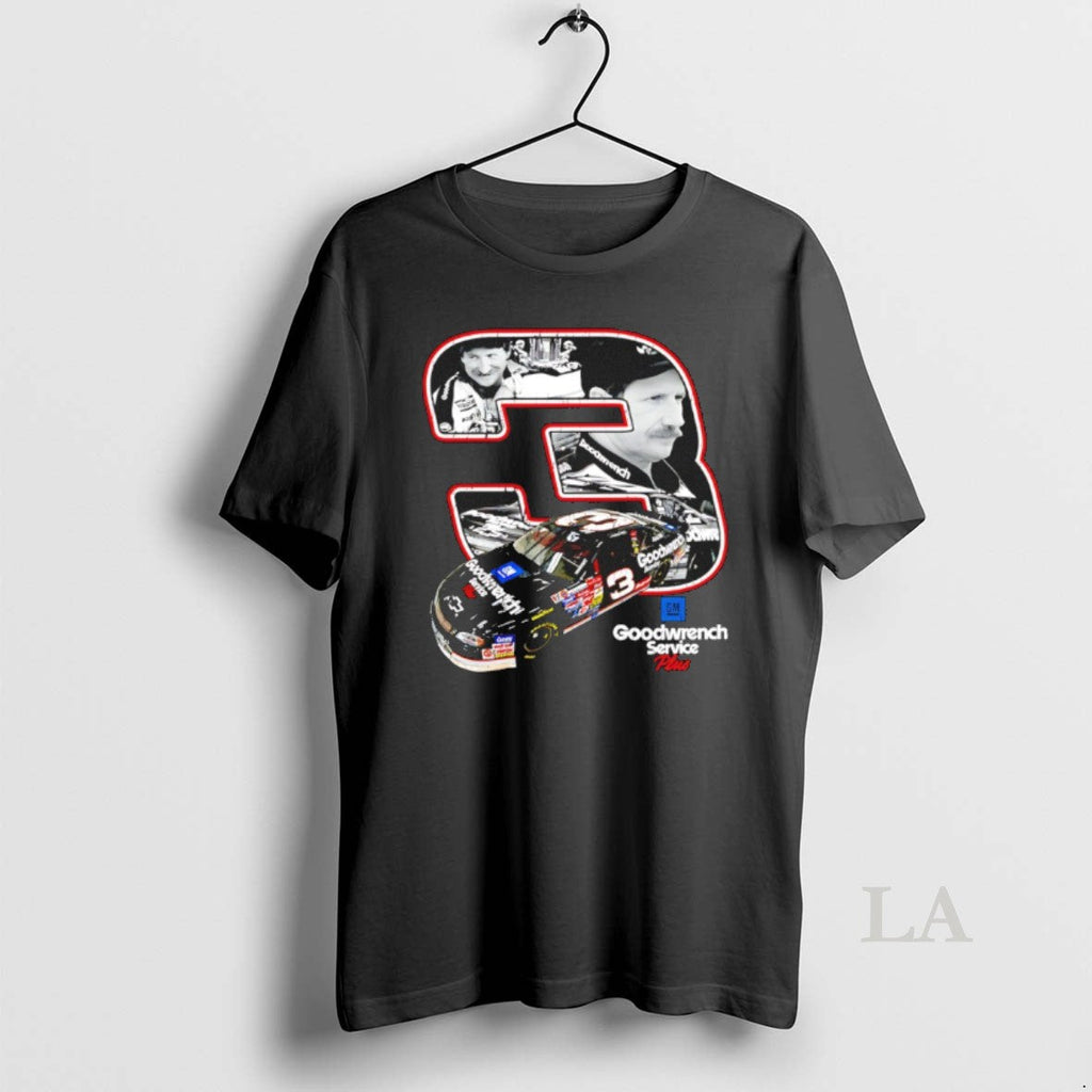 Original Dale Earnhardt Number 3 Nascar Racing Car - Adult & Kids T-Shirts, Sweatshirts & Hoodies apparel design preview 1