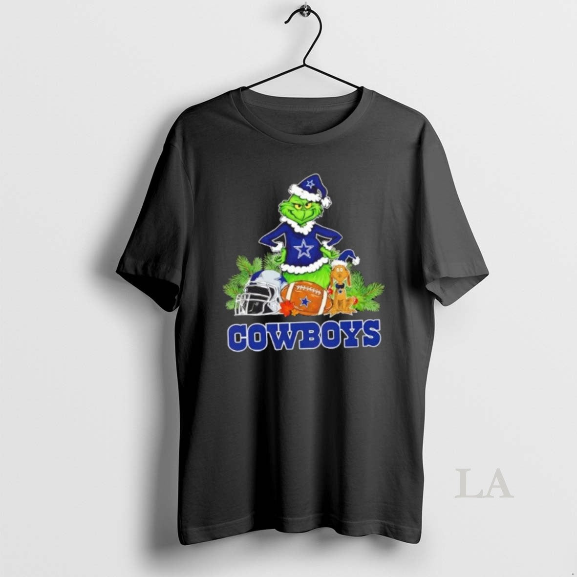 Original Dallas Cowboys Football X Grinch And Max Dog - Adult & Kids T-Shirts, Sweatshirts & Hoodies apparel design preview 1