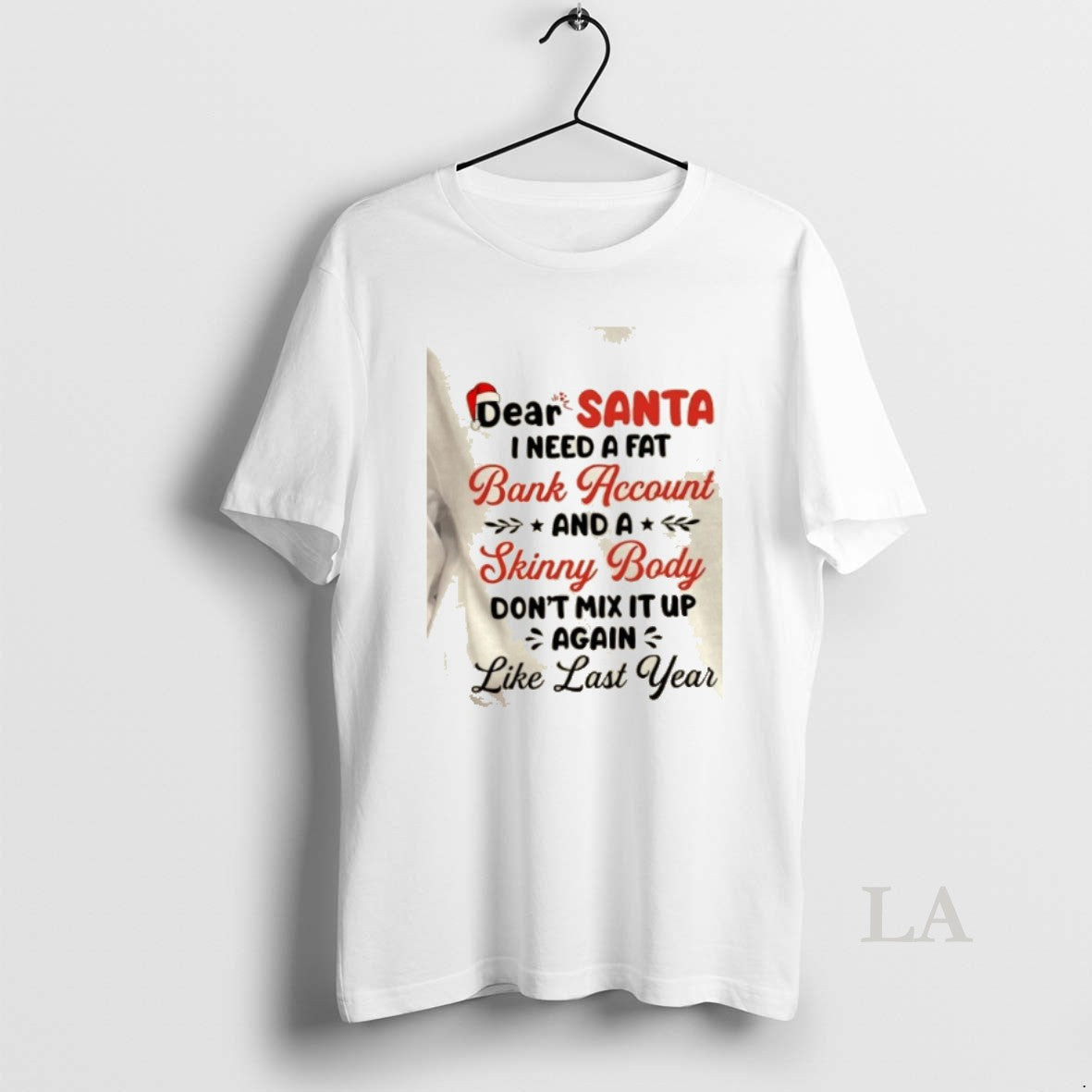 Original Dear Santa I Need A Fat Bank Account And - Adult & Kids T-Shirts, Sweatshirts & Hoodies apparel design preview 1