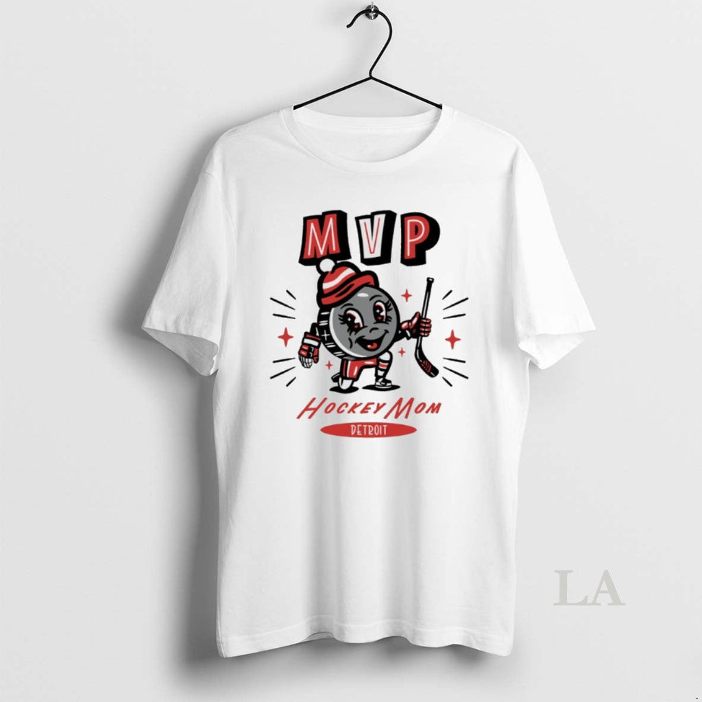 Original Detroit Red Wings 2025 Mvp Hockey Mom - Adult & Kids T-Shirts, Sweatshirts & Hoodies apparel design preview 1