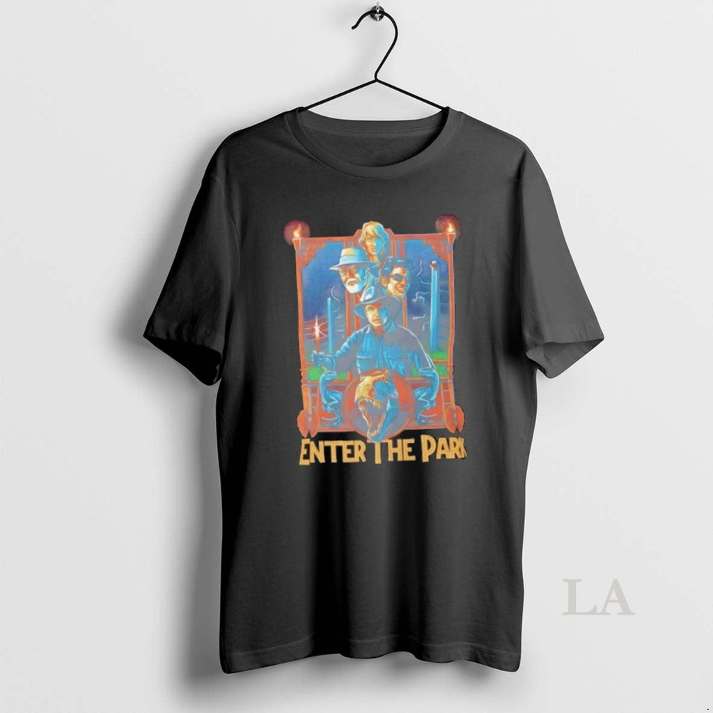 Original Enter The Park Retro Jurassic Movie - Adult & Kids T-Shirts, Sweatshirts & Hoodies apparel design preview 1