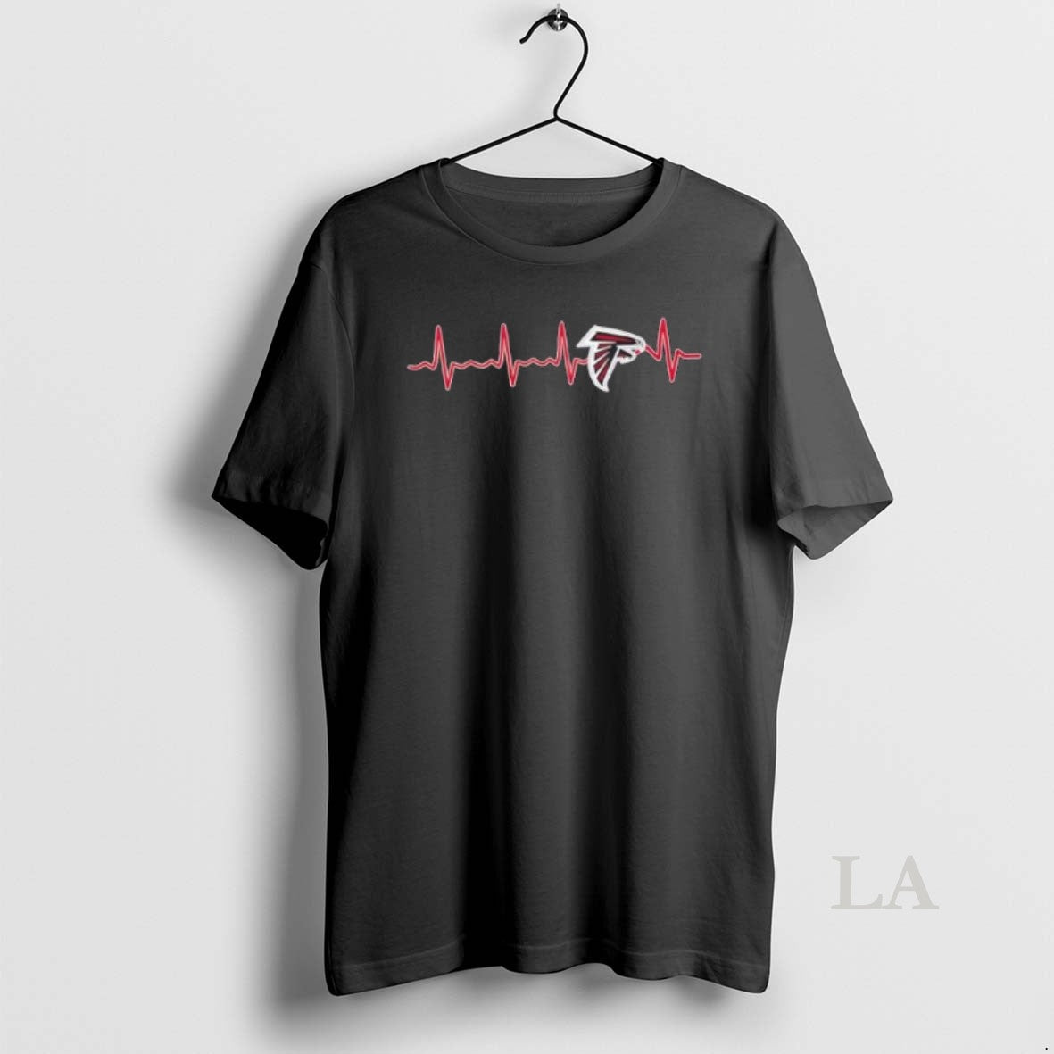 Original Fans Heartbeat Love Atlanta Falcons Football - Adult & Kids T-Shirts, Sweatshirts & Hoodies apparel design preview 1