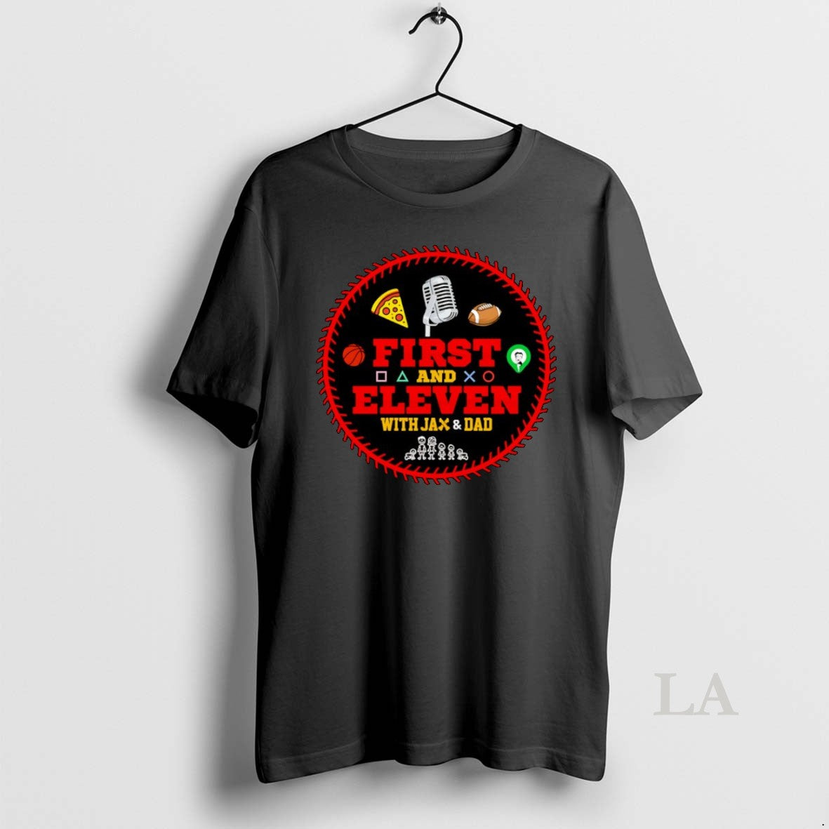Original First And Eleven With Jax Dad - Adult & Kids T-Shirts, Sweatshirts & Hoodies apparel design preview 1