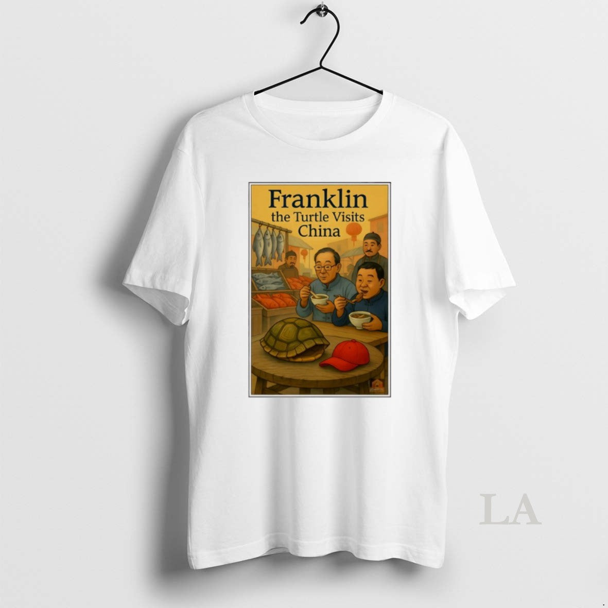 Original Franklin The Turtle Visits China - Adult & Kids T-Shirts, Sweatshirts & Hoodies apparel design preview 1