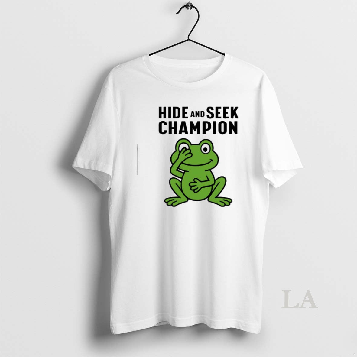Original Frog Hide And Seek Champion - Adult & Kids T-Shirts, Sweatshirts & Hoodies apparel design preview 1