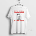 Original Frog Youre Either A Samert Fella Or Fart - Adult & Kids T-Shirts, Sweatshirts & Hoodies apparel design preview 1