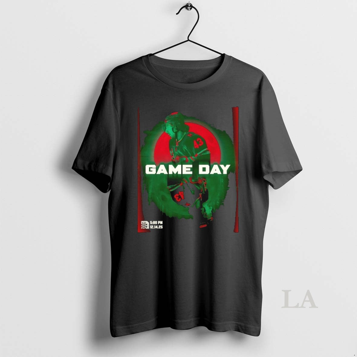 Original Game Day Quinn Hughes 43 Minnesota Wild - Adult & Kids T-Shirts, Sweatshirts & Hoodies apparel design preview 1